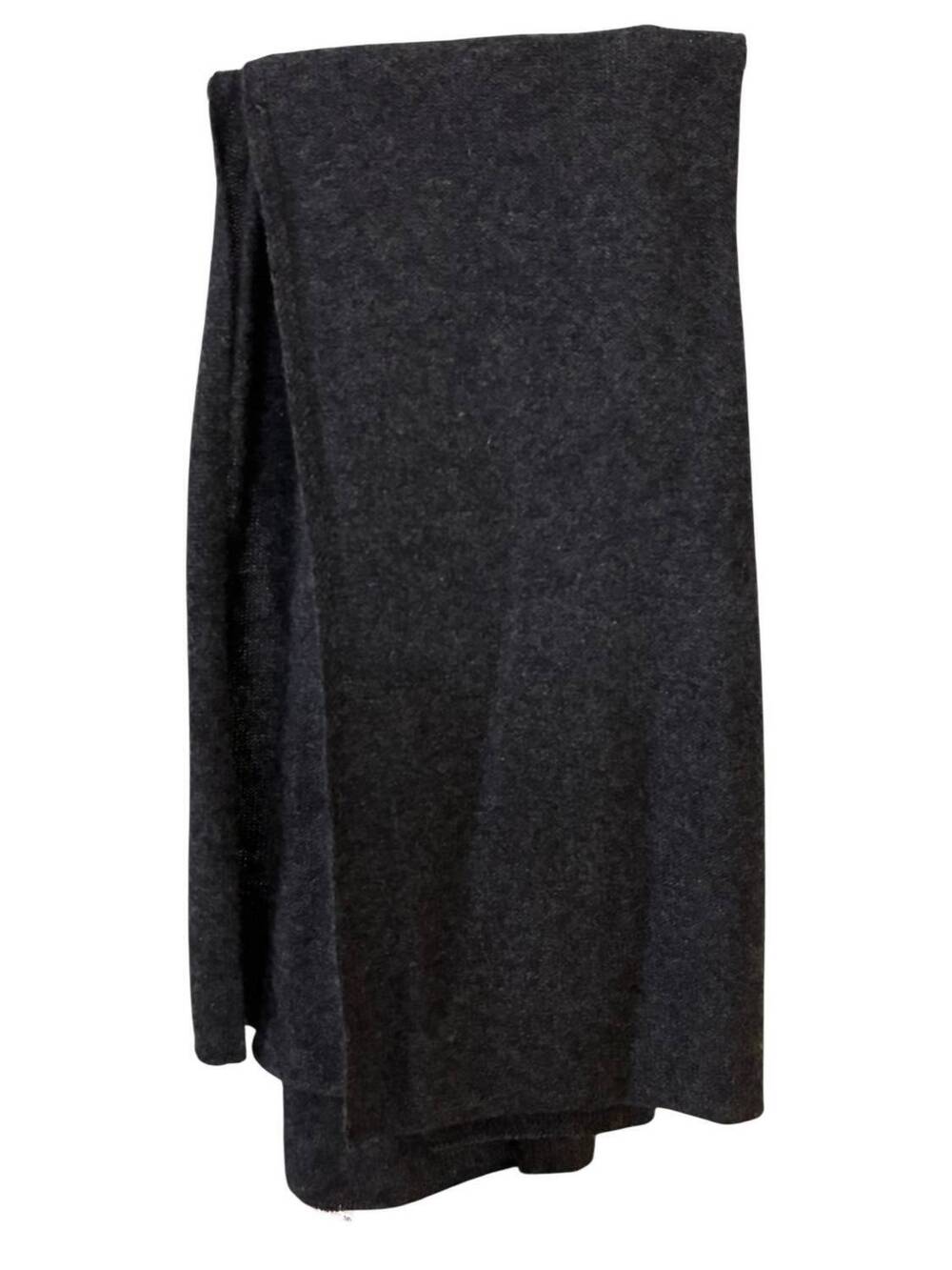 NEW INCASHMERE women's cashmere shawl in heather charcoal